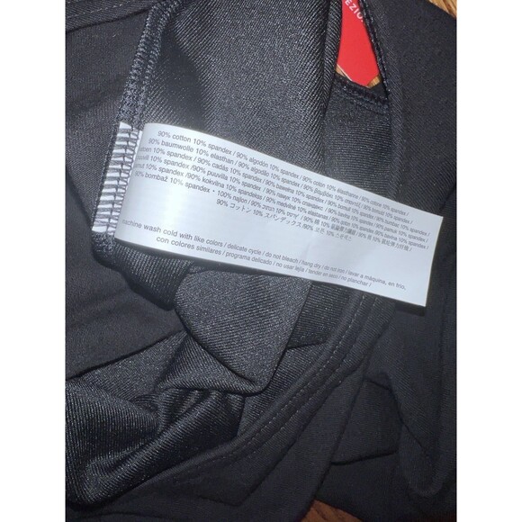 Capezio Tank Leotard Girls Black L 10-12 Ballet Legline Cotton Spandex Dance New - Picture 5 of 11